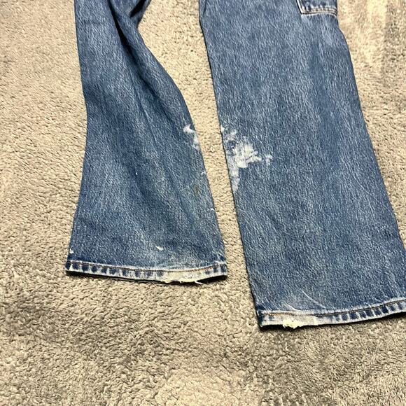 All American Clothing Co Jeans Mens 34 X 32 Blue Straight 90s Made USA Carpenter - Picture 6 of 12